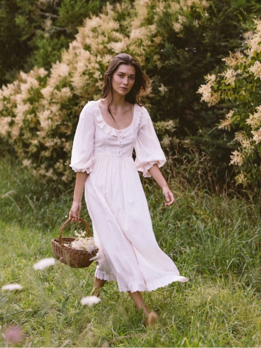 *ISO* Kara Thoms Audrey dress in cream. Size medium or large